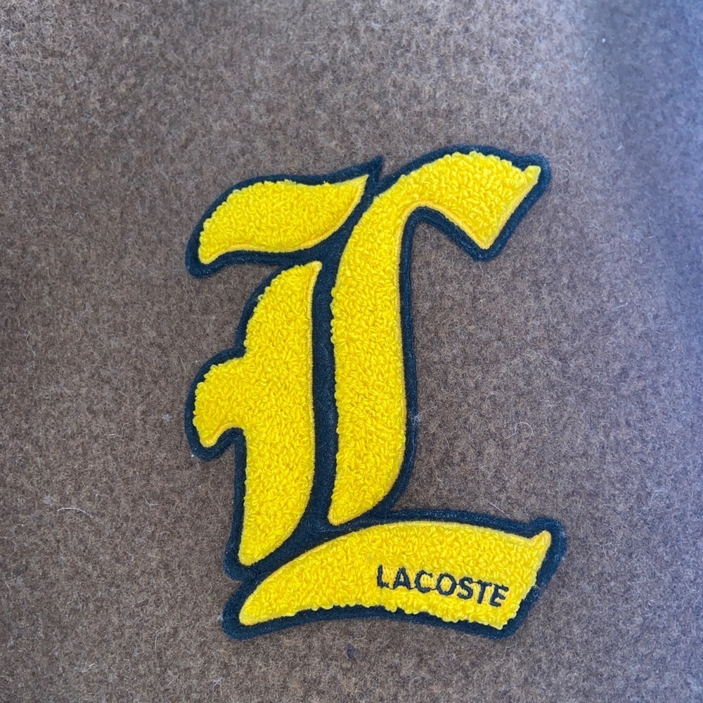 Lacoste L!VE Wool Varsity / Bomber Jacket 1/1 Rare Find UNI​​ - Picture 7 of 11